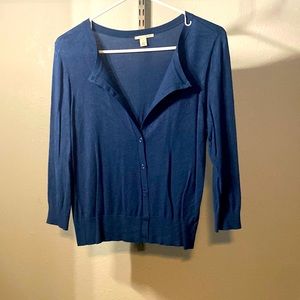 Halogen blue size medium cardigan